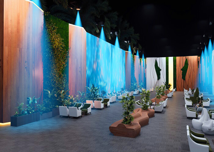 Celebrity lounge area